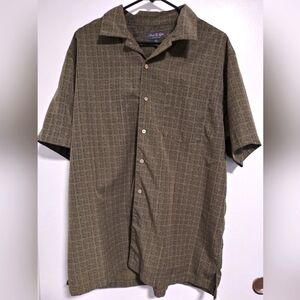 David Taylor Large Button-Up Dress Shirt